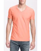 Diesel Tos Extra Trim Fit V-neck Slub T-shirt - Lyst