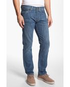 Lucky Brand 121 Heritage Slim Straight Leg Jeans Conejo - Lyst