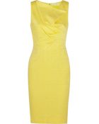 Oscar de la Renta Cotton and Silk-blend Jacquard Dress - Lyst