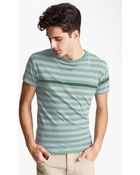 Rag & Bone Stripe Print Tshirt - Lyst