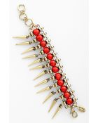 Spring Street Design Group Wood Spike Bracelet - Lyst