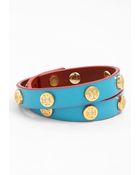Tory Burch Logo Double Wrap Bracelet - Lyst
