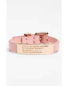 Marc By Marc Jacobs Leather Id Bracelet - Lyst