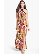 Marc New York By Andrew Marc Print Maxi Dress - Lyst