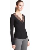 Donna Karan New York Collection Light Weight Jersey Top - Lyst