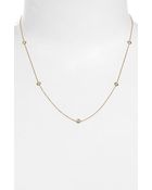 Roberto Coin Diamonds By The Inch Station Necklace - Lyst