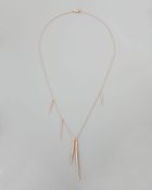 Alexis Bittar Rose Golden Spear Necklace - Lyst