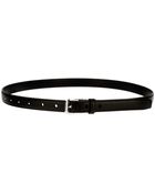 Saint Laurent Slim Leather Belt - Lyst