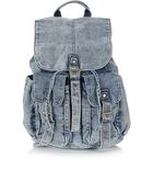 Topshop Railroad Denim Backpack - Lyst