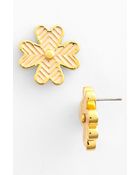 Tory Burch Shawn Stud Earrings - Lyst