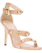 Versace Medusa Strappy Stiletto Sandal - Lyst