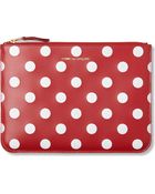 Comme Des Garçons Polka Dot-print Pouch Red - Lyst