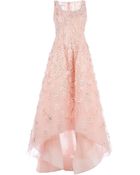 Oscar de la Renta Floral Embellished Evening Gown - Lyst