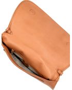 Tory Burch Amanda Leather Logo Clutch - Lyst