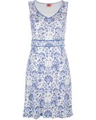 Tory Burch Floral Silk Dress - Lyst