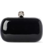 Alexander McQueen Classic Skull Patent Clutch - Lyst