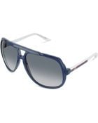 Gucci Logo Large Aviator Sunglasses - Lyst