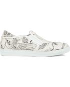 McQ by Alexander McQueen Printed Canvas Slip-on Trainers - Lyst