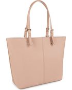 DKNY Saffiano Leather Scarf Shopper - Lyst