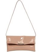 Giorgio Armani Woman Patent Leather Clutch - Lyst