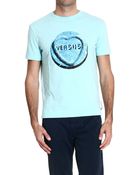 Versace Tshirt Shortsleeve Roundncek Logoheart - Lyst