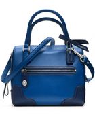 Coach Poppy Colorblock Leather Mini Satchel - Lyst