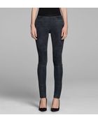 Helmut Lang Patina Stretch Leather Legging - Lyst