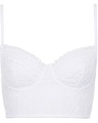 Topshop Broderie Frill Bralet - Lyst