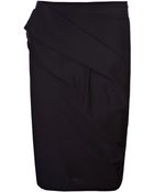 Donna Karan New York Drape Skirt - Lyst