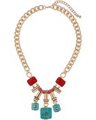 Topshop Earth Child Charm Necklace - Lyst