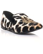 Giuseppe Zanotti Leopard Ponyskin Slippers - Lyst