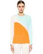Stella McCartney Crepe De Chine Blouse - Lyst