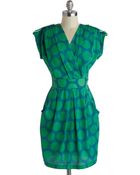ModCloth An Hour To Spare Dress in Dots - Lyst