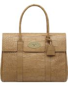 Mulberry Bayswater Crocprint Handbag - Lyst