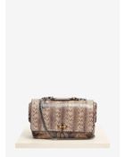 Lanvin Happy Large Snake and Calf Leather Shoulder Bag - Lyst