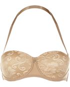 Aubade Floral Lace Bandeau Bra - Lyst