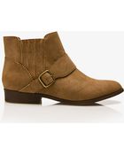 Forever 21 Faux Suede Chelsea Boots - Lyst