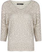 Mango Cotton Flecked Jumper - Lyst