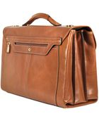 Bric's Life Leather Triple Gusset Laptop Briefcase - Lyst
