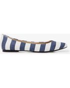 Forever 21 Striped Canvas Flats - Lyst