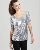 MICHAEL Michael Kors Sequin Top - Lyst