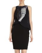 Prabal Gurung Wing Print Twist Front Sleeveless Dress - Lyst