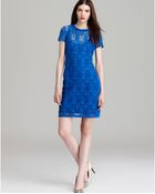 Rebecca Taylor Short Sleeve Dress Lace - Lyst