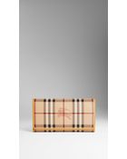 Burberry Haymarket Check Continental Wallet - Lyst