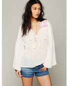 Free People Fp One Florestra Peasant Top - Lyst