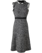 Giambattista Valli Virgin Wool Notched Tweed Dress - Lyst