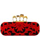 Alexander McQueen Baroque Knuckle box Clutch - Lyst