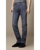 Burberry Steadman Vintage Indigo Slim Fit Jeans - Lyst