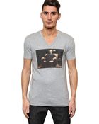 Dolce & Gabbana Al Pacino Cotton Jersey V Neck T-shirt - Lyst