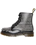 Dr. Martens Studded Matte Leather Boots - Lyst